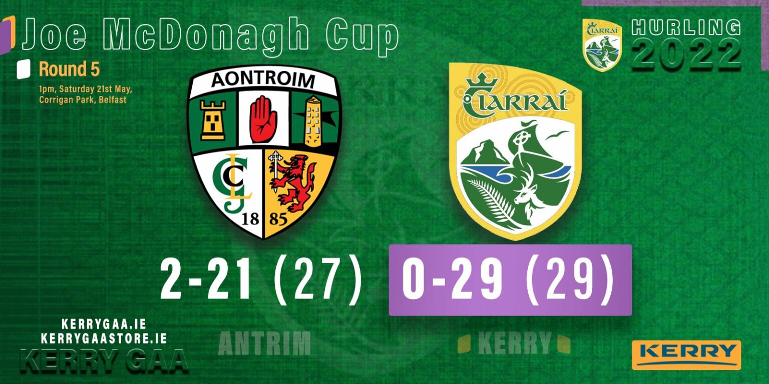 Kerry secure spot in Joe McDonagh Cup Final Kerry GAA