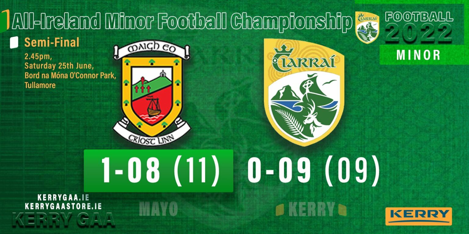 Mayo defeat Kerry in AllIreland Minor Football Championship SemiFinal