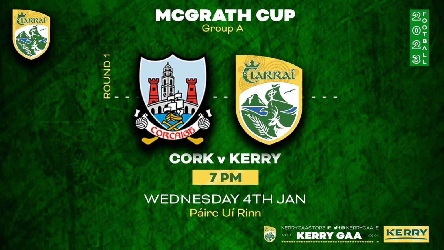 2023 McGrath Cup Football Kerry vs Cork Kerry GAA