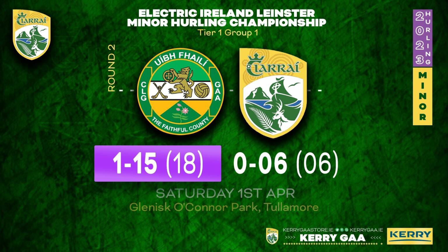 Intercounty Hurling Results - Kerry GAA