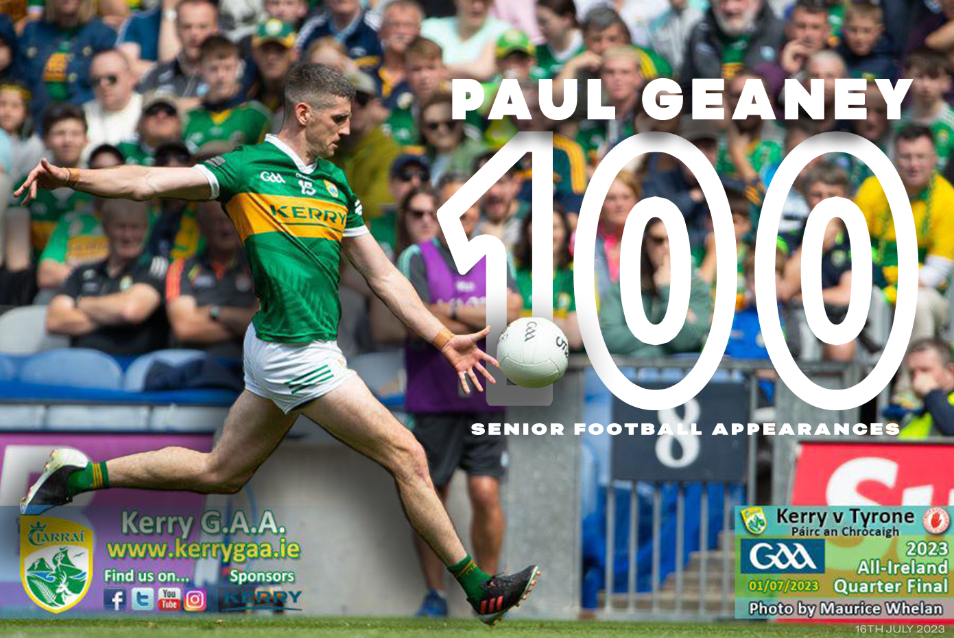 Paul Geaney – 100th Appearance