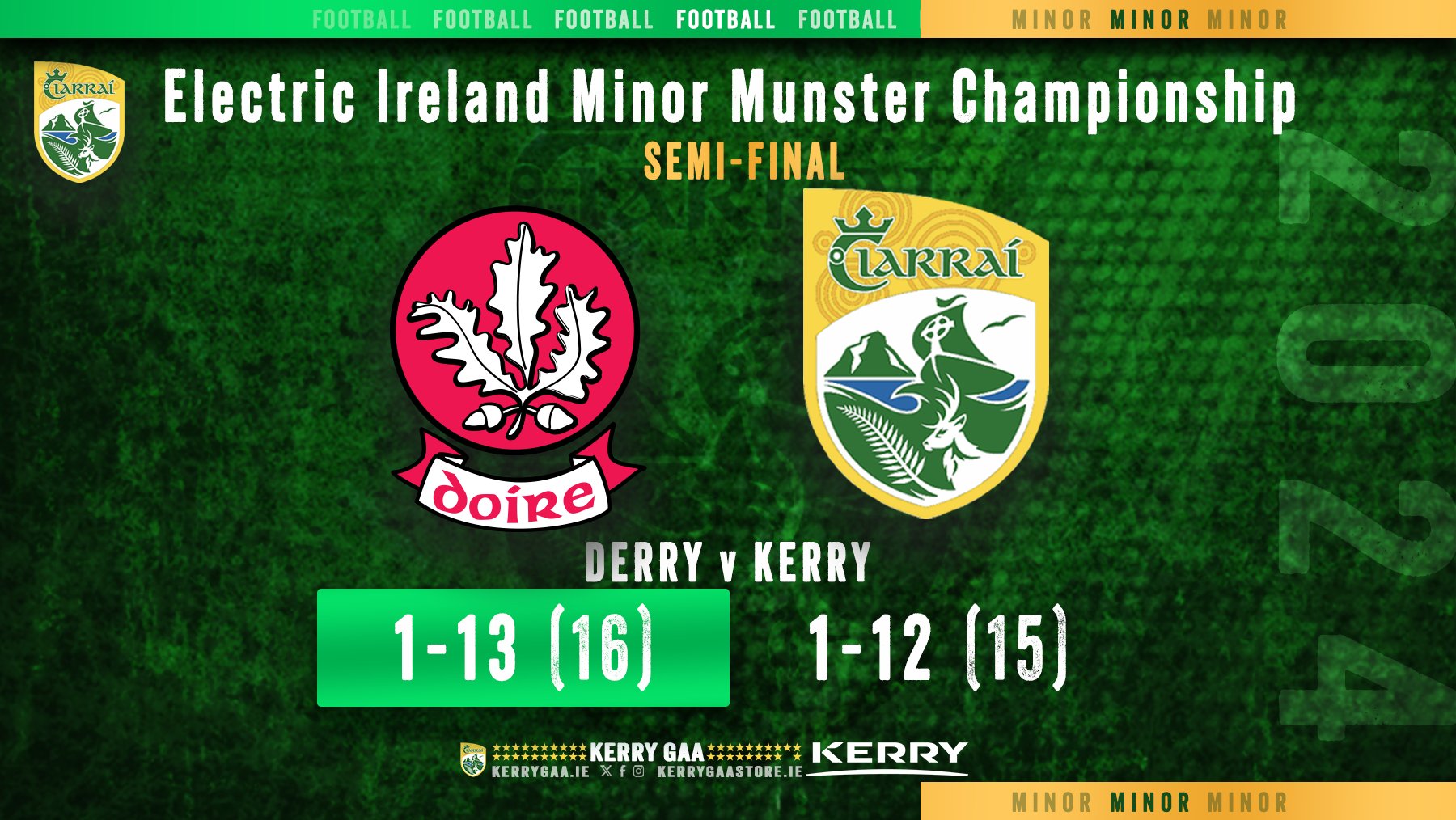 Heartbreak for Kerry in Electric Ireland MFC S/Final